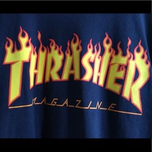 Navy Blue Thrasher T-Shirt